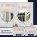 Jasper Modern 4-Light Clear Glass Bathroom Lights Linear Vanity Light - Sweatfully