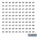 Numbers - Self Adhesive Sheet of (100) - for 4B+ Horizontal Mailboxes - 401 to 500 Series - Sweatfully
