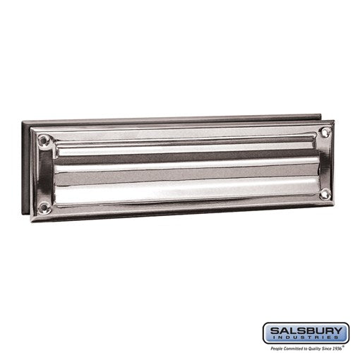 Salsbury Mail Slot - Standard - Magazine Size - Chrome Finish - Sweatfully
