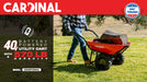 Electric Utility Cart 40V Battery-Powered Wheelbarrow 570-lb. Bucket Capacity - Sweatfully
