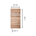 Sandpoint Natural Teak Shower and Bath String Mat 40″ x 20″ - Sweatfully