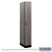 Salsbury 12" Wide Premier Wood Locker - Single Tier - 1 Wide - 6 Feet High - 21" Deep - Skyline Walnut - Resettable Combination Locks - Sweatfully