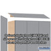 Salsbury 12" Wide Premier Wood Locker - Single Tier - 3 Wide - 6 Feet High - 21" Deep - Winter Fog - Resettable Combination Locks - Sweatfully