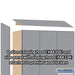 Salsbury 12" Wide Premier Wood Locker - Single Tier - 3 Wide - 6 Feet High - 18" Deep - Winter Fog - Resettable Combination Locks - Sweatfully