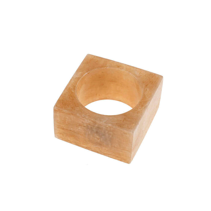 Resin Napkin Ring Amber set of 6 - Sweatfully