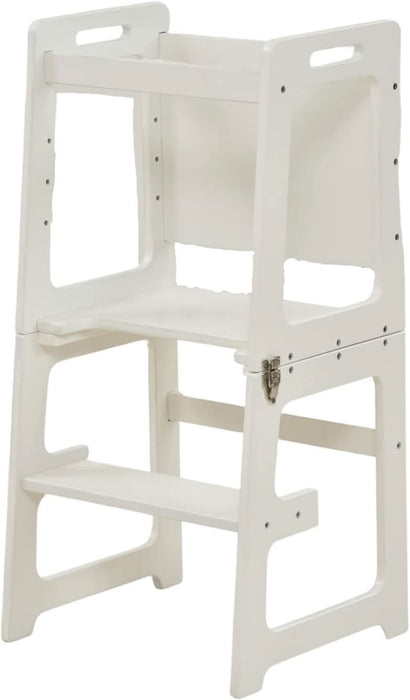Date - 4 in 1 Kitchen Tower, Desk, Step Stool and Chalkboard - Sweatfully