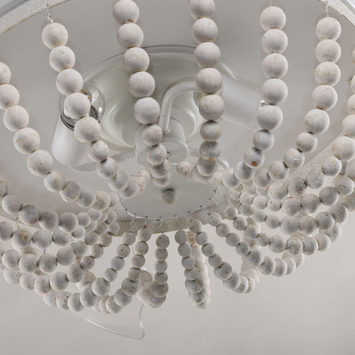 42" Huang Farmhouse Wooden Beads Ceiling Fan with Lighting - Sweatfully