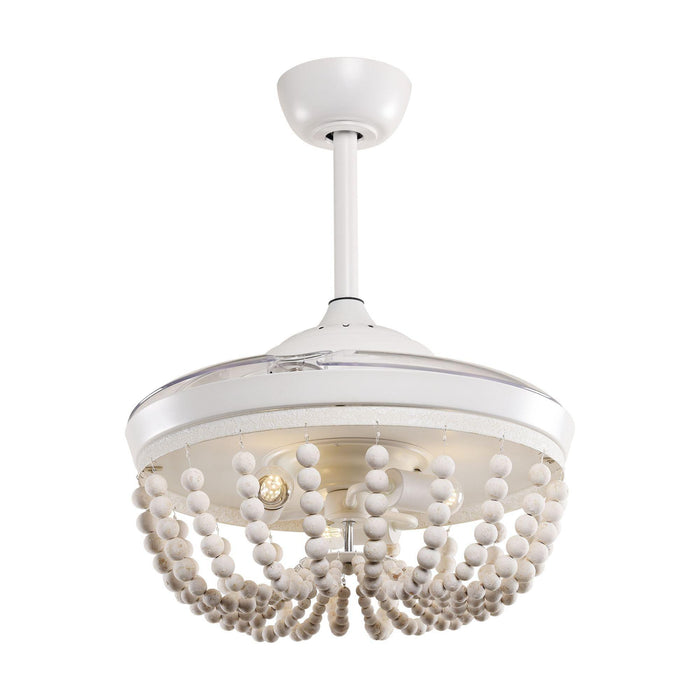 42" Huang Farmhouse Wooden Beads Ceiling Fan with Lighting - Sweatfully
