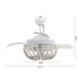 42" Huang Farmhouse Wooden Beads Ceiling Fan with Lighting - Sweatfully
