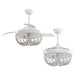 42" Huang Farmhouse Wooden Beads Ceiling Fan with Lighting - Sweatfully