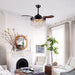 42" Mateo Modern Downrod Mount Crystal Ceiling Fan with Lighting and Remote Control - Sweatfully