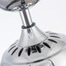 42" Modern Chrome Downrod Mount Crystal Ceiling Fan with Lighting and Remote Control - Sweatfully