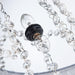 42" Modern Chrome Downrod Mount Crystal Ceiling Fan with Lighting and Remote Control - Sweatfully
