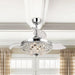42" Servantes Modern Downrod Mount Crystal Ceiling Fan with Lighting and Remote Control - Sweatfully