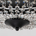 42" Servantes Modern Downrod Mount Crystal Ceiling Fan with Lighting and Remote Control - Sweatfully