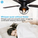 42" Traditional Flush Mount Reversible Ceiling Fan with Lighting and Remote Control - Sweatfully
