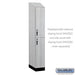 Salsbury 12" Wide Premier Wood Locker - Double Tier - 1 Wide - 6 Feet High - 21" Deep - Silver Teak - Hasps - Sweatfully