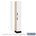 Salsbury 12" Wide Premier Wood Locker - Double Tier - 1 Wide - 6 Feet High - 15" Deep - Arctic White - Hasps - Sweatfully