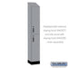 Salsbury 12" Wide Premier Wood Locker - Double Tier - 1 Wide - 6 Feet High - 15" Deep - Winter Fog - Electronic Locks - Sweatfully