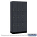 Salsbury 12" Wide Premier Wood Locker - Triple Tier - 3 Wide - 6 Feet High - 18" Deep - Carbon Mesh - Hasps - Sweatfully