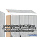 Salsbury 12" Wide Premier Wood Locker - Triple Tier - 3 Wide - 6 Feet High - 18" Deep - Silver Teak - Hasps - Sweatfully