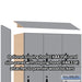 Salsbury 12" Wide Premier Wood Locker - Triple Tier - 3 Wide - 6 Feet High - 18" Deep - Winter Fog - Electronic Locks - Sweatfully