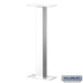 Standard Pedestal - Bolt Mounted - for Roadside Mailbox and Mail Chest - White - Sweatfully