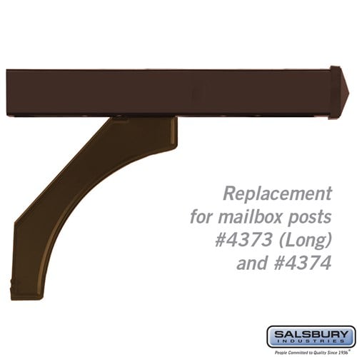 Salsbury Arm Kit - Replacement for Deluxe Post for (2) Roadside Mailboxes - Bronze - Sweatfully