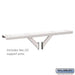 Salsbury Spreader - 4 Wide with 2 Supporting Arms - for Roadside Mailboxes - White - Sweatfully