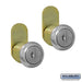 Salsbury Lock Set - (2) Standard Replacement Locks (Keyed Alike) - for Roadside Mailbox, Mail Chest and Mail Package Drop - with (2) Keys Each - Sweatfully