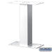Standard Pedestal - Bolt Mounted - for Mail Package Drop - White - Sweatfully
