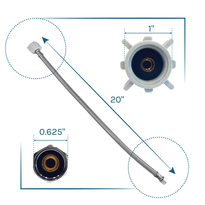 Water Supply Lines for Tehila Faucets - Sweatfully