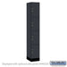 Salsbury 12" Wide Premier Wood Locker - Four Tier - 1 Wide - 6 Feet High - 18" Deep - Carbon Mesh - Hasps - Sweatfully