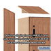 Salsbury 12" Wide Premier Wood Locker - Four Tier - 1 Wide - 6 Feet High - 18" Deep - Red Oak - Electronic Locks - Sweatfully