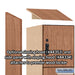 Salsbury 12" Wide Premier Wood Locker - Four Tier - 1 Wide - 6 Feet High - 18" Deep - Red Oak - Hasps - Sweatfully
