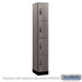 Salsbury 12" Wide Premier Wood Locker - Four Tier - 1 Wide - 6 Feet High - 18" Deep - Skyline Walnut - Resettable Combination Locks - Sweatfully