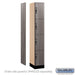 Salsbury 12" Wide Premier Wood Locker - Four Tier - 1 Wide - 6 Feet High - 18" Deep - Skyline Walnut - Hasps - Sweatfully