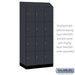 Salsbury 12" Wide Premier Wood Locker - Four Tier - 3 Wide - 6 Feet High - 21" Deep - Carbon Mesh - Resettable Combination Locks - Sweatfully