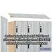 Salsbury 12" Wide Premier Wood Locker - Four Tier - 3 Wide - 6 Feet High - 21" Deep - Silver Teak - Hasps - Sweatfully