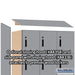 Salsbury 12" Wide Premier Wood Locker - Four Tier - 3 Wide - 6 Feet High - 21" Deep - Winter Fog - Electronic Locks - Sweatfully