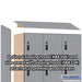 Salsbury 12" Wide Premier Wood Locker - Four Tier - 3 Wide - 6 Feet High - 18" Deep - Winter Fog - Resettable Combination Locks - Sweatfully