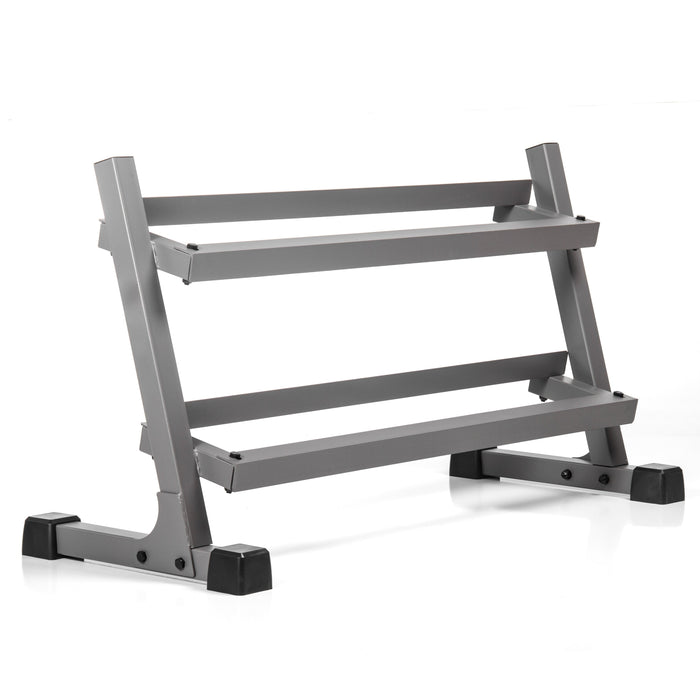 XMARK 2-Tier Dumbbell Rack XM-4455-BLACK - Sweatfully
