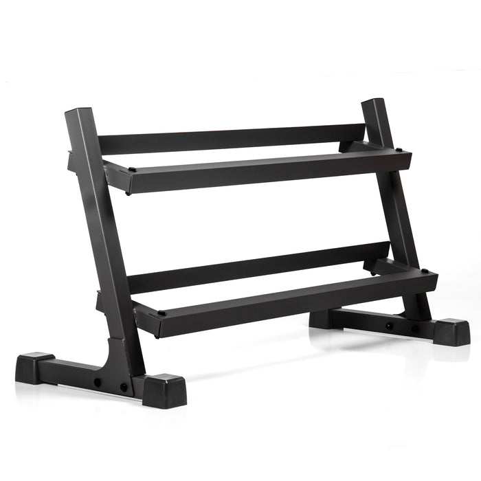 XMARK 2-Tier Dumbbell Rack XM-4455-BLACK - Sweatfully