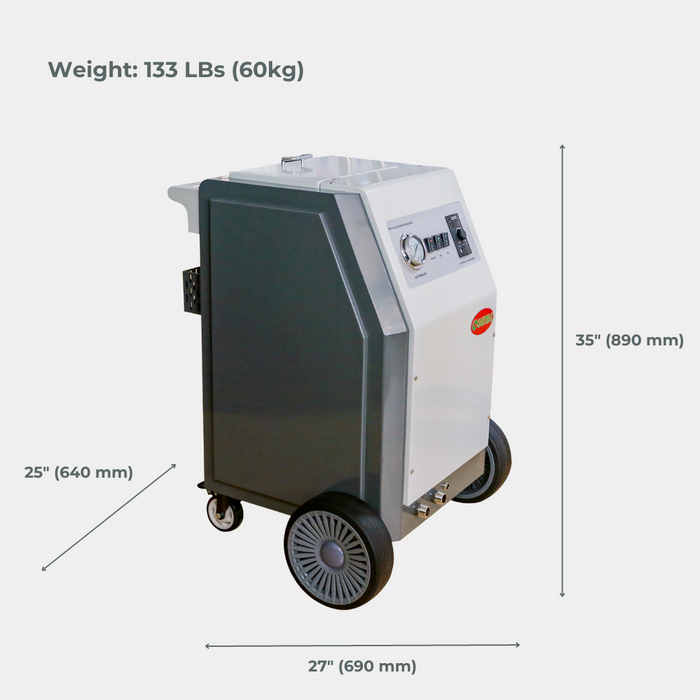 SM2000 Dry Ice Blasting Machine, 44 lbs Dry Ice Hopper, Hand Control Spray Gun Kit, 5 Nozzles - Sweatfully