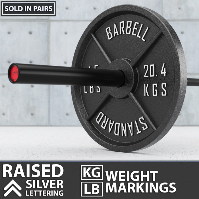 Synergee Standard Metal Weight Plates - Sweatfully