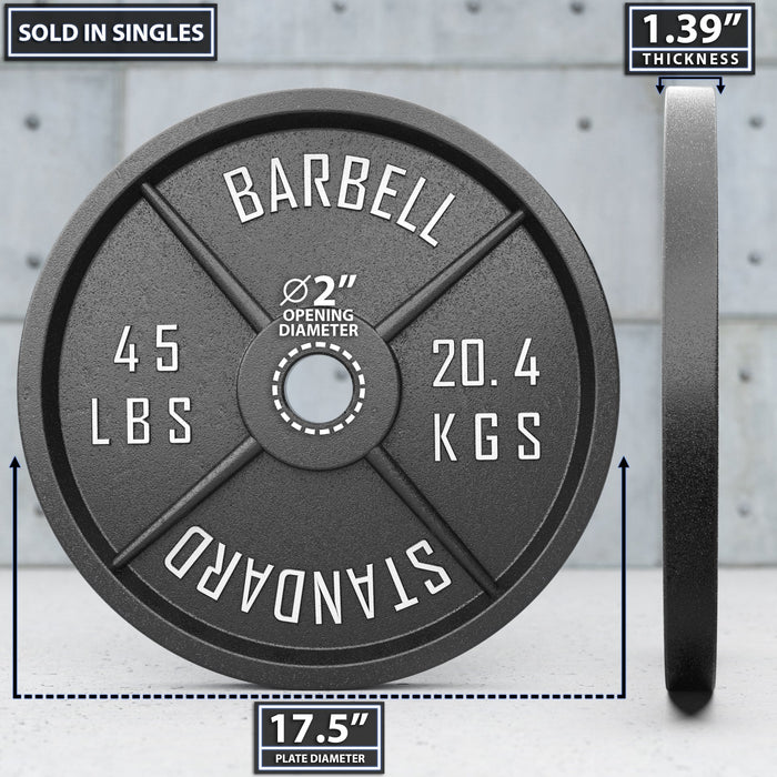 Synergee Standard Metal Weight Plates - Sweatfully