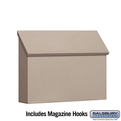 Salsbury Traditional Mailbox - Standard - Horizontal Style - Beige - Sweatfully