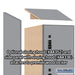 Salsbury 12" Wide Premier Wood Locker - Six Tier Box Style - 1 Wide - 6 Feet High - 21" Deep - Winter Fog - Resettable Combination Locks - Sweatfully
