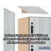 Salsbury 12" Wide Premier Wood Locker - Six Tier Box Style - 1 Wide - 6 Feet High - 15" Deep - Silver Teak - Hasps - Sweatfully