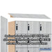 Salsbury 12" Wide Premier Wood Locker - Six Tier Box Style - 3 Wide - 6 Feet High - 21" Deep - Silver Teak - Hasps - Sweatfully